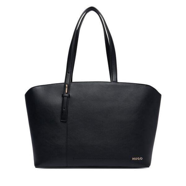 Torebka HUGO. Czarne shopper Hugo, bez wzorów, bez dodatków. Za 699.99 zł.