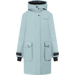 Parka dla kobiet Didriksons Ilsa. Niebieskie parki Didriksons, na jesień, eleganckie, bez kaptura. Za 1,209.30 zł.