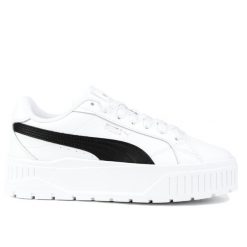 Buty sportowe damskie do chodzenia Puma KARMEN II JR. Białe obuwie sportowe Puma, bez zapięcia, trekkingowe. W wyprzedaży za 199.00 zł.