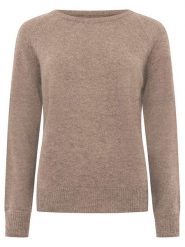 Zwillingsherz Kaszmirowy sweter w kolorze beżowym rozmiar: L. Brązowe swetry Zwillingsherz, l, bez wzorów, z kaszmiru, bez ramiączek. Za 432.95 zł.