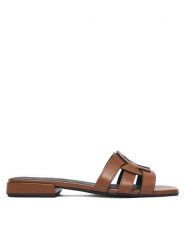 Furla Klapki Summer YL22SUM Y62000 AL 03B00 Brązowy. Brązowe klapki Furla, bez wzorów, ze skóry, bez obcasa. Za 1,109.00 zł.