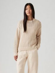 Levi's Sweter w kolorze beżowym rozmiar: S. Brązowe swetry Levi's®, s, bez wzorów, bez ramiączek. Za 140.53 zł.