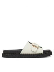 MEXX Klapki MX/019C-HY Biały. Białe klapki Mexx, bez wzorów, ze skóry, bez obcasa. Za 109.99 zł.