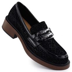 Skórzane półbuty damskie lordsy D&A S.Barski Premium Collection MR52-176. Lordsy S.BARSKI, bez wzorów, ze skóry, eleganckie, bez obcasa, bez zapięcia. Za 265.99 zł.