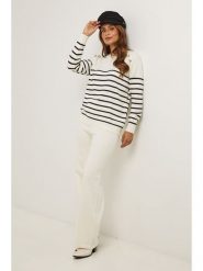 Soft Cashmere Sweter w kolorze kremowo-czarnym rozmiar: 40/42. Brązowe swetry Soft Cashmere, bez wzorów, bez ramiączek. Za 195.99 zł.