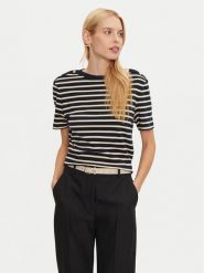 Tommy Hilfiger Bluzka WW0WW42907 Granatowy Regular Fit. Niebieskie bluzki TOMMY HILFIGER, s, bez wzorów, z bawełny, bez kołnierzyka, bez ramiączek. Za 179.99 zł.