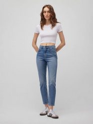 MAVI Dżinsy "Star" - Skinny fit - w kolorze niebieskim rozmiar: W25/L27. Niebieskie jeansy Mavi, l, bez wzorów, z podwyższonym stanem. Za 94.95 zł.