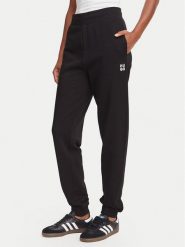 HUGO Spodnie dresowe Nelfinia 50522417 Czarny Regular Fit. Czarne spodnie dresowe Hugo, xl, bez wzorów, z bawełny. Za 509.99 zł.