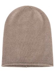 Zwillingsherz Kaszmirowa czapka beanie w kolorze szarobrązowym rozmiar: onesize. Brązowe czapki Zwillingsherz, bez wzorów, z kaszmiru. Za 132.95 zł.