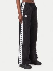Kappa Spodnie dresowe Odette 332E1BW Czarny Comfort Fit. Czarne spodnie dresowe Kappa, l, bez wzorów, z dresówki. Za 229.99 zł.