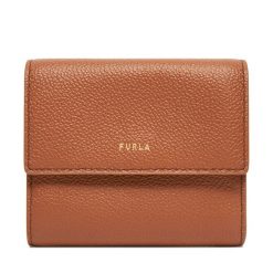 Mały Portfel Damski Furla. Brązowe portfele Furla, bez wzorów. Za 519.99 zł.