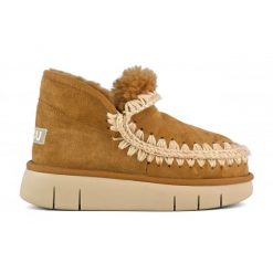 MOU Eskimo Bounce Sneaker Śniegowce damskie. Brązowe trapery i śniegowce Mou, z materiału. W wyprzedaży za 823.99 zł.