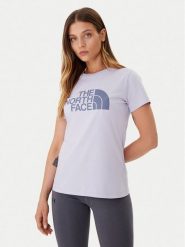 The North Face T-Shirt Easy NF0A8A6D Fioletowy Regular Fit. Fioletowe t-shirty The North Face, s, bez wzorów, z bawełny, bez kołnierzyka, bez ramiączek. Za 119.99 zł.
