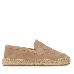 Espadryle Manebi. Brązowe espadryle Manebi, bez wzorów, bez obcasa, bez zapięcia. Za 699.99 zł.