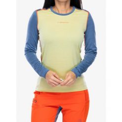 Bluza termoaktywna damska La Sportiva Tour Long Sleeve. Żółte bluzy sportowe La Sportiva, na zimę, l, bez wzorów, bez kaptura. Za 277.99 zł.