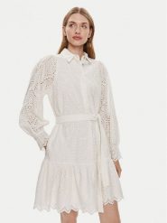 YAS Sukienka letnia Holi 26030709 Biały Loose Fit. Białe sukienki YAS, na lato, xs, bez wzorów, z bawełny, bez kołnierzyka, bez ramiączek. Za 249.99 zł.