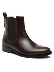 Coach Sztyblety Maeve Lth Bootie CN143 Brązowy. Brązowe botki Coach, bez wzorów, ze skóry, bez obcasa, na płaskiej podeszwie, bez zapięcia. Za 1,529.00 zł.