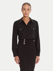 Rinascimento Koszula CFC0125777003 Czarny Regular Fit. Czarne koszule Rinascimento, xl, bez wzorów, z syntetyku, bez kołnierzyka, bez ramiączek. Za 329.99 zł.