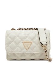 Guess Torebka HWQG87 48740 Biały. Białe listonoszki Guess, z aplikacjami, ze skóry, bez dodatków. Za 319.99 zł.