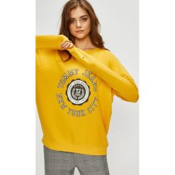 Tommy Jeans - Bluza. Szare bluzy Tommy Jeans, s, bez wzorów, z bawełny, bez kaptura. W wyprzedaży za 319.90 zł.