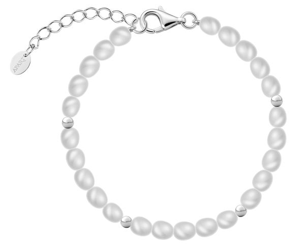 Bransoletka srebrna z perłami - kulki. Szare bransoletki Apart, srebrne. Za 259.00 zł.