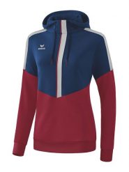 Erima Bluza "Squad" w kolorze granatowo-czerwonym rozmiar: 34. Czerwone bluzy Erima, bez wzorów, z kapturem. Za 74.63 zł.