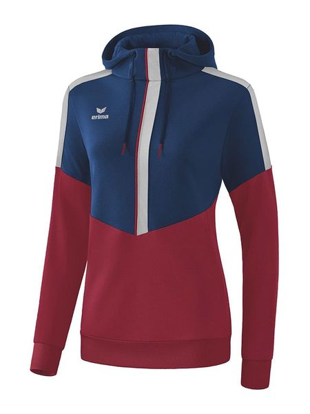 Erima Bluza "Squad" w kolorze granatowo-czerwonym rozmiar: 40. Czerwone bluzy Erima, bez wzorów, z kapturem. Za 83.03 zł.