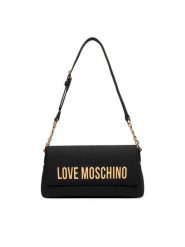 LOVE MOSCHINO Torebka JC4109PP0PKD0000 Czarny. Czarne listonoszki Love Moschino, bez wzorów, ze skóry, bez dodatków. Za 809.99 zł.