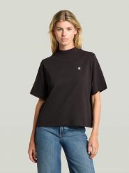 G-Star Koszulka w kolorze czarnym rozmiar: XXS. Czarne bluzki G-Star, xxs, bez wzorów, z bawełny, retro, bez kołnierzyka, bez ramiączek. Za 149.95 zł.