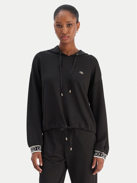 Liu Jo Sport Bluza TF5285 J4747 Czarny Regular Fit. Czarne bluzy Liu Jo Sport, xs, bez wzorów, z syntetyku, bez kaptura. Za 339.99 zł.