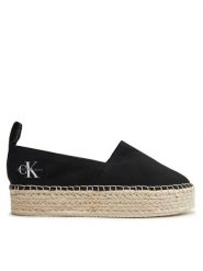 Calvin Klein Jeans Espadryle Platform Espadrille Ml Btw YW0YW01378 Czarny. Czarne espadryle Calvin Klein Jeans, bez wzorów, z jeansu, bez obcasa, bez zapięcia. Za 199.99 zł.