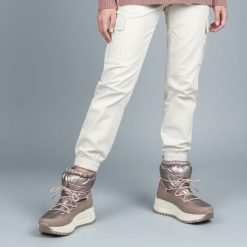 Złoty Róż Śniegowce Filippo Stylowe Damskie Buty Na Platformie. Żółte botki Filippo, bez wzorów, bez obcasa, na platformie, bez zapięcia. Za 159.00 zł.