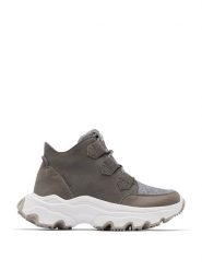 Sorel Skórzane botki "Kinetic" w kolorze khaki rozmiar: 38,5. Brązowe botki Sorel, bez wzorów, z materiału, bez obcasa, na platformie, bez zapięcia. Za 216.88 zł.