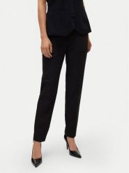 Vero Moda Chinosy Nila 10320940 Czarny Tapered Fit. Czarne spodnie materiałowe Vero Moda, bez wzorów, z syntetyku. Za 109.99 zł.