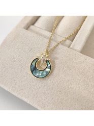 Nakkash Pozłacany naszyjnik z zawieszką - dł. 42 cm rozmiar: onesize. Żółte naszyjniki Nakkash, z cyrkonią, pozłacane. Za 74.46 zł.