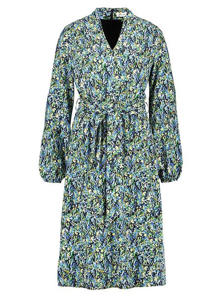 Gerry Weber Sukienka w kolorze niebiesko-zielonym rozmiar: 44. Niebieskie sukienki Gerry Weber, na co dzień, s, bez wzorów, z tkaniny, klasyczne, bez kołnierzyka, bez ramiączek, maxi, proste. Za 187.07 zł.