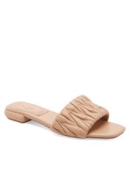 Badura Klapki FELICIE-V1328L-36-1 Beżowy. Brązowe klapki Badura, bez wzorów, ze skóry, bez obcasa. Za 219.99 zł.