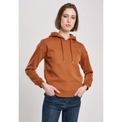 Bluza damska z kapturem Urban Classics-grandes tailles. Brązowe bluzy Urban Classics, s, bez wzorów, z dresówki, z kapturem. Za 147.30 zł.