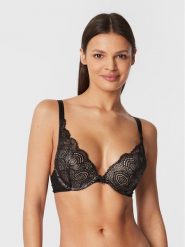 Wonderbra Biustonosz push-up WB000BHP Czarny. Czarne biustonosze Wonderbra, bez wzorów, z syntetyku. Za 229.99 zł.