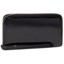 ACCCESSORIES 1W1-036-SS20 Czarny. Czarne portfele ACCCESSORIES, bez wzorów, ze skóry ekologicznej. Za 39.99 zł.