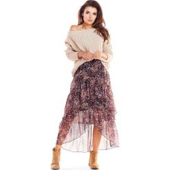 Awama Spódnica w kolorze różowym ze wzorem rozmiar: S/M. Różowe spódnice Awama, m, bez wzorów, midi, asymetryczne. Za 140.95 zł.