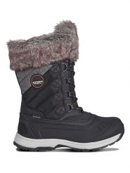 Icepeak Botki zimowe w kolorze czarnym rozmiar: 40. Czarne botki Icepeak, na zimę, bez wzorów, z materiału, bez obcasa, bez zapięcia. Za 264.15 zł.