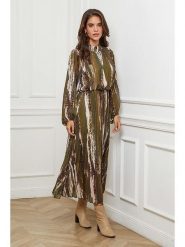 L'armoire de Suzette Sukienka w kolorze zielono-brązowo-kremowym rozmiar: 38/40. Brązowe sukienki L'armoire de Suzette, l, bez wzorów, klasyczne, bez kołnierzyka, bez ramiączek, maxi. Za 170.47 zł.