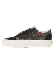 Vans Skórzane sneakersy w kolorze czarno-brązowym rozmiar: 37. Brązowe trampki Vans, bez wzorów, bez zapięcia. Za 180.49 zł.
