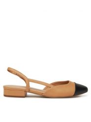 Aldo Sandały Clementinne 13773283 Beżowy. Brązowe sandały Aldo, bez wzorów, ze skóry, bez obcasa, na płaskiej podeszwie, bez zapięcia. Za 239.99 zł.