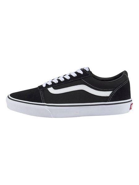 Vans Sneakersy "Ward" w kolorze czarno-białym rozmiar: 46. Czarne trampki Vans, bez wzorów, z materiału, bez zapięcia. Za 104.14 zł.