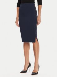 Rinascimento Spódnica ołówkowa CFC0125230003 Granatowy Slim Fit. Niebieskie spódnice Rinascimento, m, bez wzorów, z syntetyku, ołówkowe. Za 359.99 zł.
