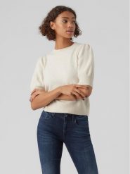 Vero Moda Sweter Doffy 10278313 Écru Regular Fit. Swetry Vero Moda, l, bez wzorów, z syntetyku, bez ramiączek. Za 89.99 zł.