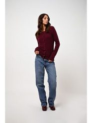 AUTHENTIC CASHMERE Kaszmirowy kardigan "Caron" w kolorze bordowym rozmiar: XL. Czerwone kardigany AUTHENTIC CASHMERE, xl, bez wzorów, z kaszmiru. Za 417.45 zł.