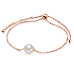 Valero Pearls Srebrna bransoleta srebro wysokiej próby Perła hodowlana słodkowodna żółte złoto Bransoletki 1 ct Damski. Szare bransoletki Valero Pearls, z perłą, pozłacane. Za 398.99 zł.
